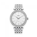 Elite-Ladies-Stone-Set-Silver-Tone-Watch Sale