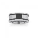 Stainless-Steel-Carbon-Gents-Ring-Size-W Sale