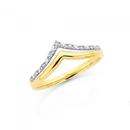 9ct-Gold-Diamond-Double-V-Shape-Split-Ring Sale