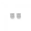 9ct-Gold-Diamond-Miracle-Set-Square-Shape-Stud-Earrings Sale