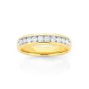 9ct-Gold-Diamond-Channel-Set-Band Sale