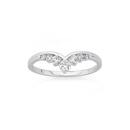 Silver-CZ-Tiara-Ring-Size-O Sale