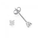 9ct-White-Gold-Diamond-Stud-Earrings Sale