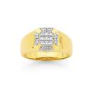 9ct-Gold-Diamond-Gents-Ring Sale