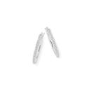 Silver-18mm-Fine-CZ-Hoop-Earrings Sale