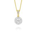 Limited-Edition-9ct-Gold-Diamond-Round-Halo-Pendant Sale