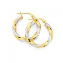 9ct-Two-Tone-Gold-15mm-Twist-Hoop-Earrings Sale