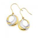 9ct-Gold-Diamond-Circles-Earrings Sale