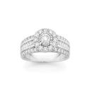 Limited-Edition-9ct-White-Gold-Diamond-Halo-Shoulder-Set-Ring Sale