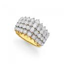 9ct-Gold-Diamond-Four-Row-Bubble-Band Sale