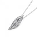 Silver-CZ-Leaf-Pendant Sale