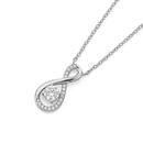 Silver-CZ-Infinity-Pendant Sale