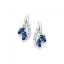 Silver-Marquise-Sapphire-CzEarrings Sale