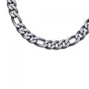 Stainless-Steel-55cm-Black-Plate-Figaro-Chain-large Sale