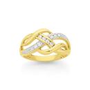 9ct-Gold-Diamond-Swirl-Crossover-Dress-Ring Sale