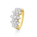 9ct-Gold-Diamond-Fancy-Cluster-Dress-Ring Sale