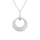 Silver-Double-Circle-CZ-On-Bale-Pendant Sale