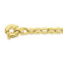 9ct-Gold-19cm-Solid-Belcher-Bolt-Ring-Bracelet Sale