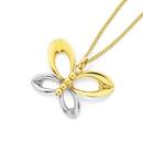 9ct-Two-Tone-Gold-Butterfly-Pendant Sale