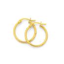 9ct-Gold-15mm-Diamond-Cut-Hoop-Earrings Sale