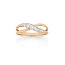 9ct-Rose-Gold-Diamond-Crossover-Ring Sale