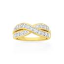 9ct-Gold-Diamond-Crossover-Dress-Ring Sale