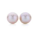 9ct-Rose-Gold-Pink-Freshwater-Pearl-Stud-Earrings Sale