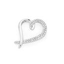 9ct-White-Gold-Diamond-Open-Heart-Pendant Sale