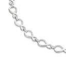 Silver-CZ-Plain-Infinity-Link-Bracelet Sale