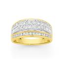 9ct-Gold-Diamond-Wide-Trilogy-Dress-Ring Sale