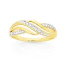 9ct-Gold-Diamond-Crossover-Ring Sale