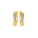 9ct-Gold-Diamond-Huggie-Earrings Sale