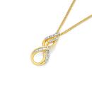 9ct-Gold-Diamond-Infinity-Pendant Sale