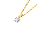 9ct-Gold-Diamond-Small-Halo-Pendant Sale