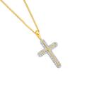 9ct-Gold-Diamond-Cross-Pendant Sale