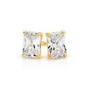 9ct-Gold-Cubic-Zirconia-Stud-Earrings Sale