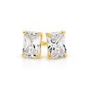 9ct-Gold-Cubic-Zirconia-Stud-Earrings Sale