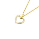 9ct-Gold-Cubic-Zirconia-Pendant Sale