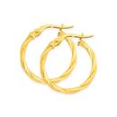 9ct-Gold-2x15mm-Twist-Hoop-Earrings Sale