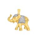 9ct-Gold-Two-Tone-Elephant-Pendant Sale