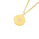 9ct-Gold-Diamond-Starburst-Octagonal-Locket Sale