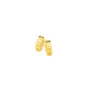 9ct-Gold-Curb-Pattern-Front-Huggie-Earrings Sale