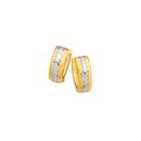 9ct-Gold-Two-Tone-10mm-Diamond-Cut-Stripe-Huggie-Earrings Sale