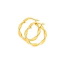 9ct-Gold-3x15mm-Twist-Hoop-Earrings Sale