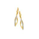 9ct-Two-Tone-Gold-Diamond-Cut-Pointed-Twist-Leverback-Earrings Sale