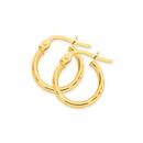 9ct-Gold-9mm-Patterned-Hoop-Earrings Sale