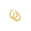 9ct-Gold-Triple-Heart-Mini-Creole-Earrings Sale