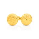 9ct-Gold-4mm-Diamond-cut-Button-Stud-Earrings Sale