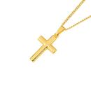 9ct-Gold-18mm-Plain-Cross-Pendant Sale