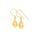 9ct-Gold-Diamond-cut-Bomber-Drop-Earrings Sale